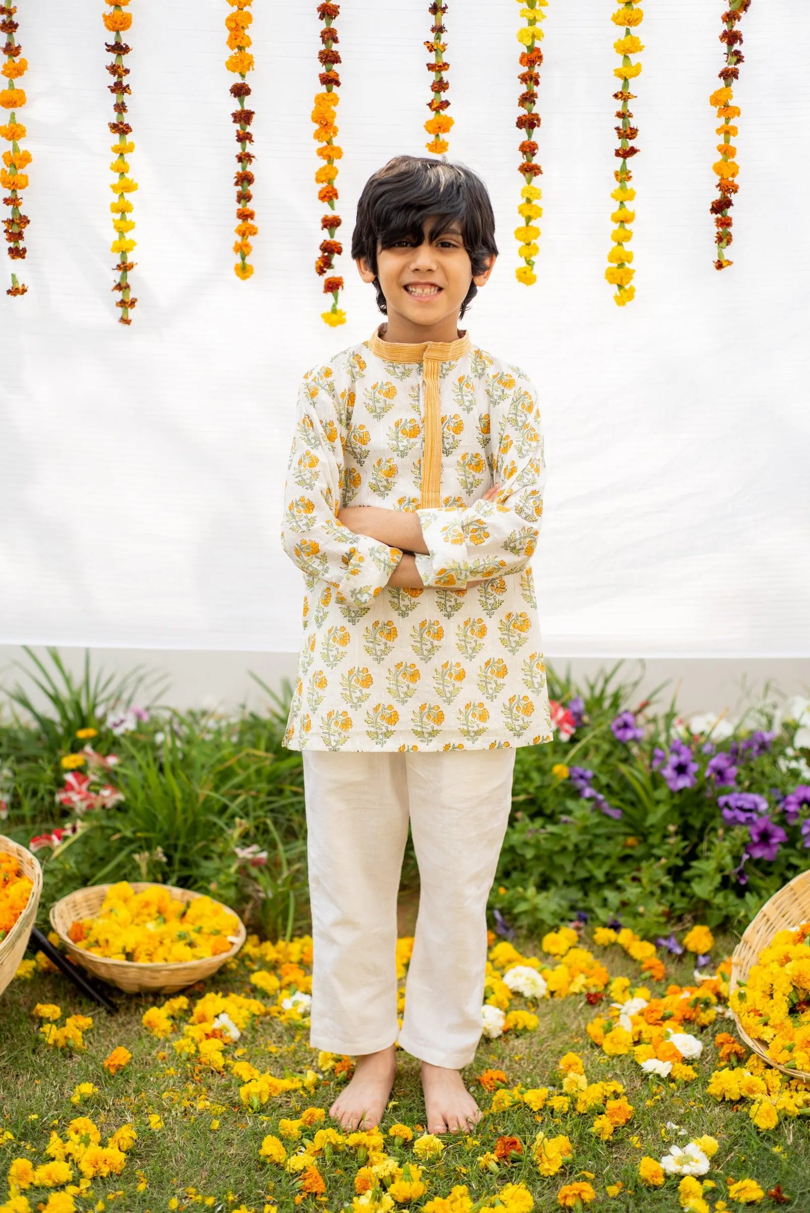 Meloow yellow kurta set