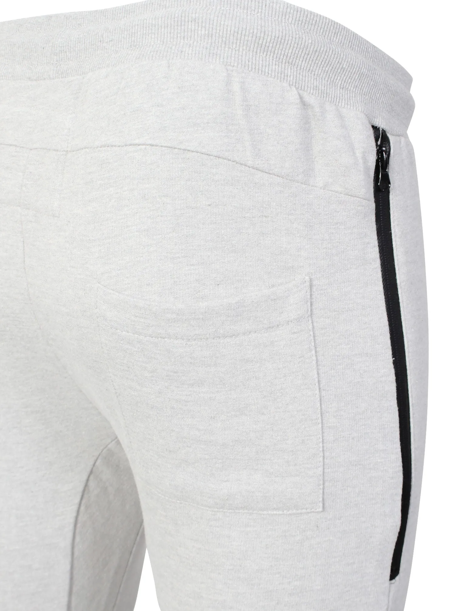 Mens Sammi Skinny Fit Cuffed Joggers in Ice Marl