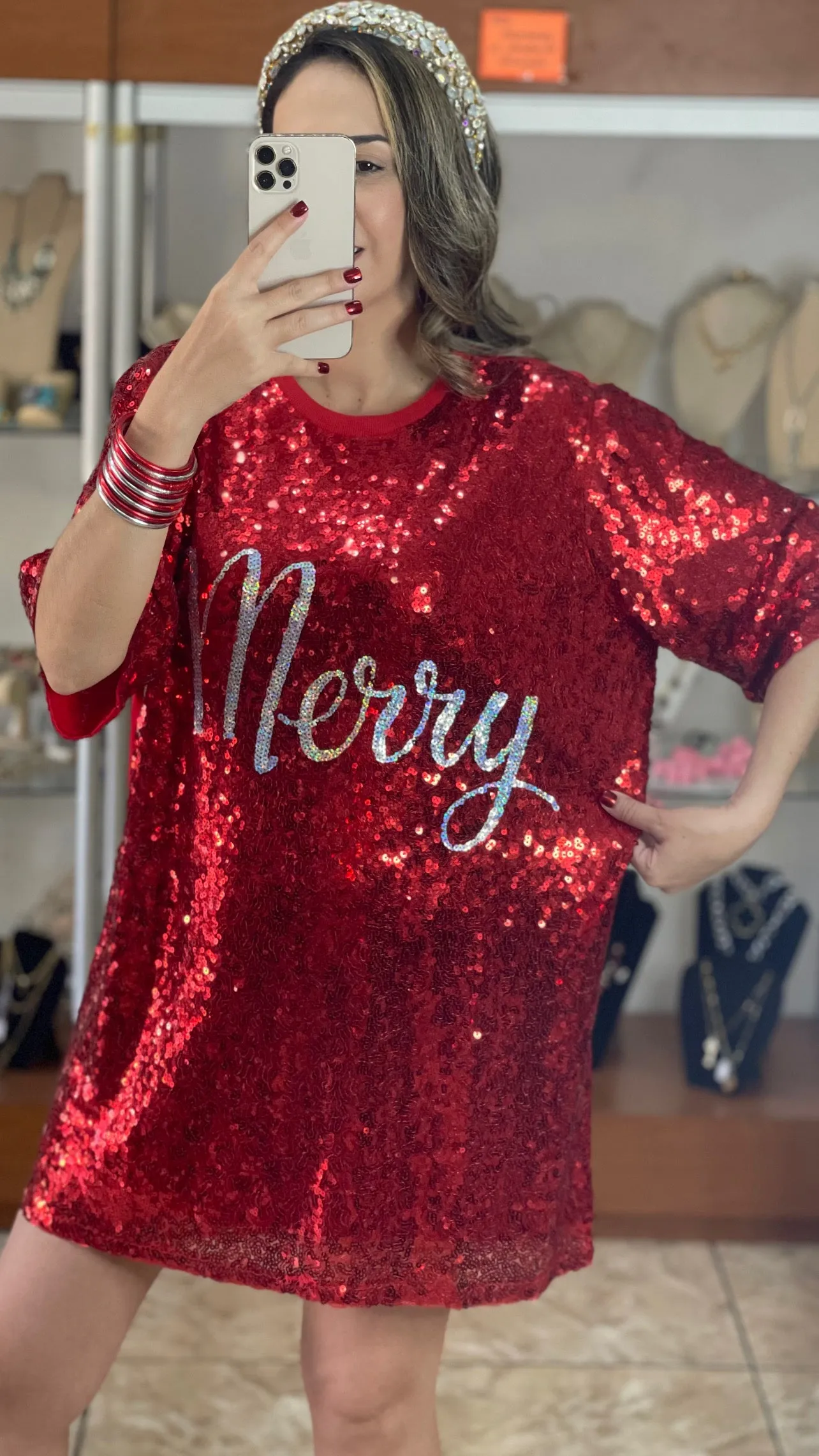 Merry OS Mini Dress