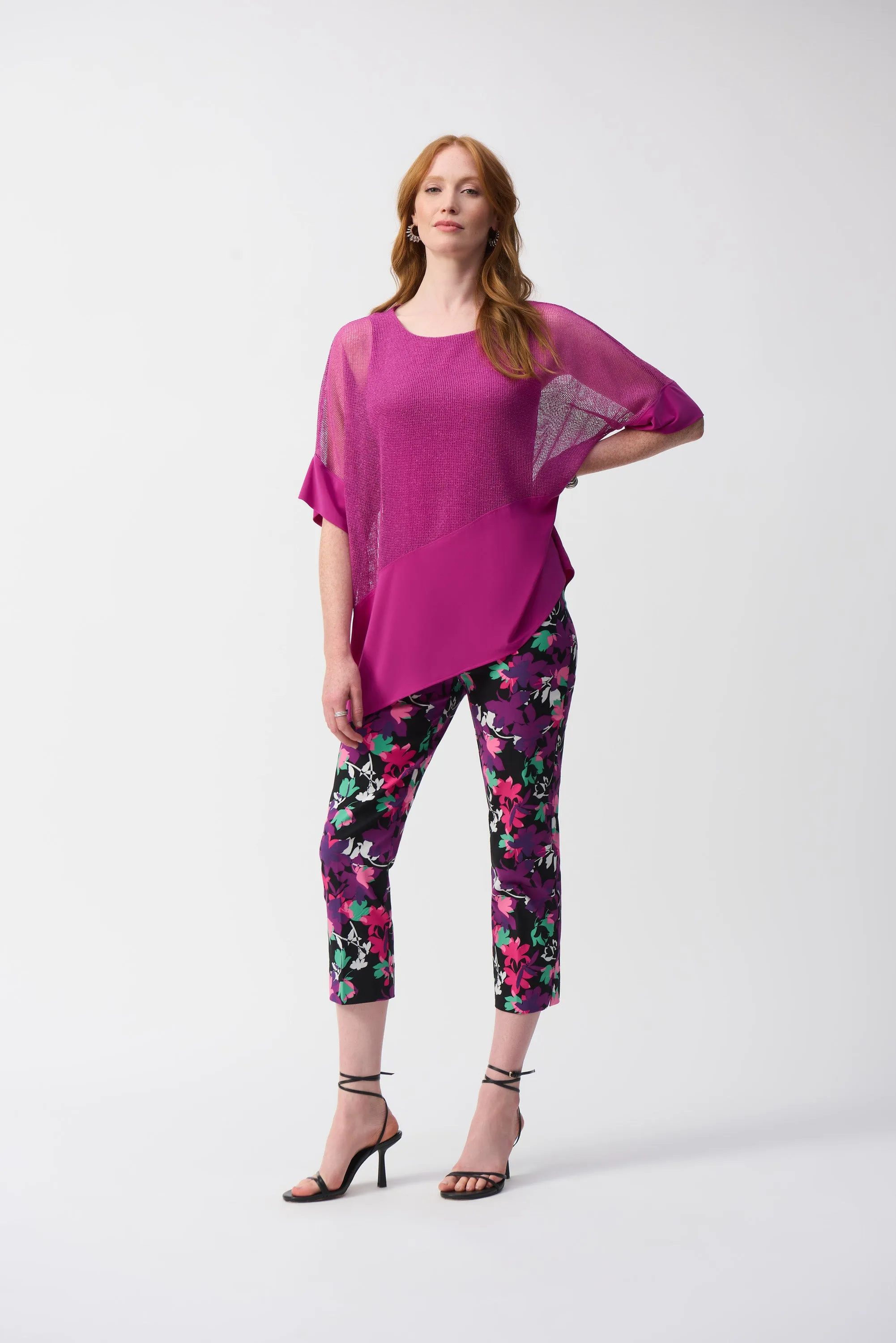 Millennium Floral Print Cropped Pants