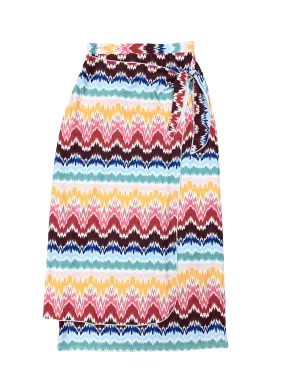 Missoni Stripe Maxi Sarong Swim Skirt