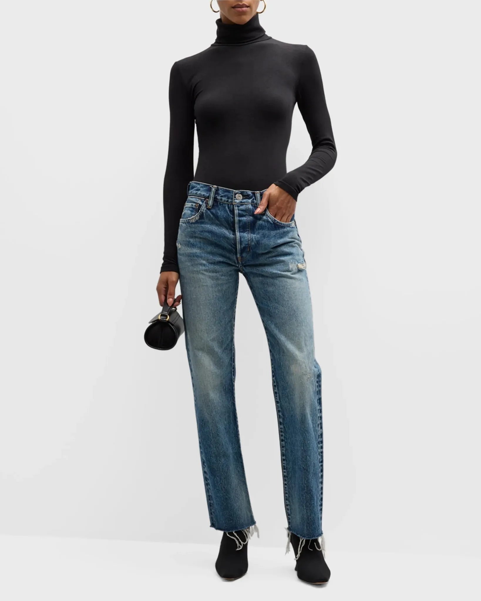 Moussy Mv Sundown Straight Jeans in Blue