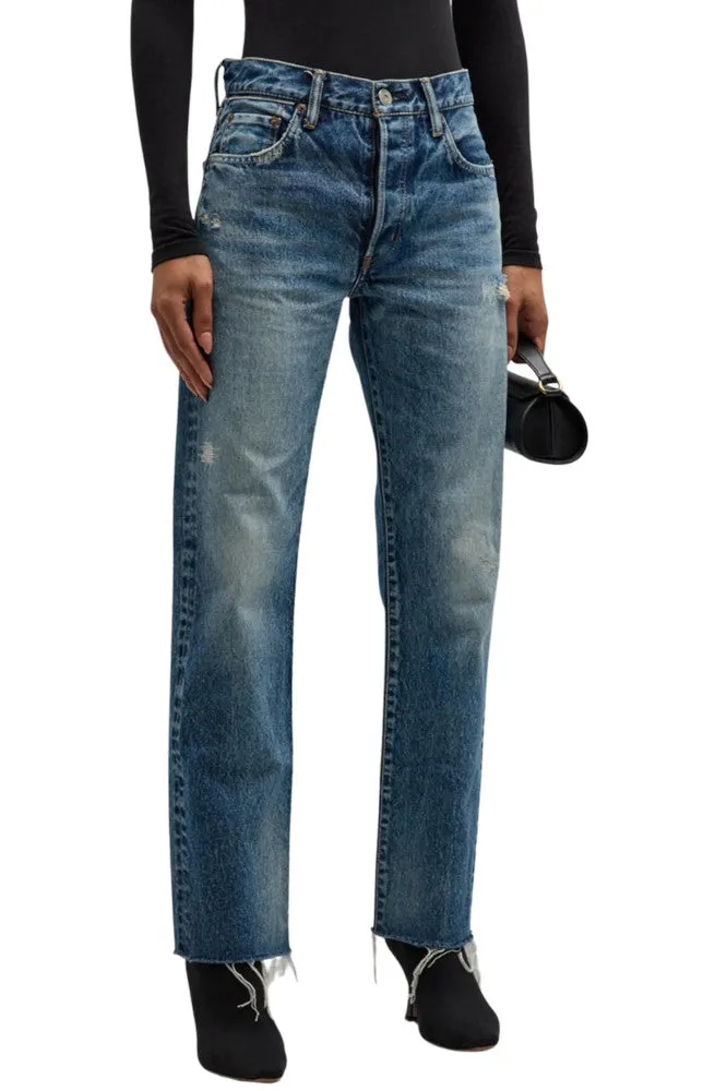 Moussy Mv Sundown Straight Jeans in Blue