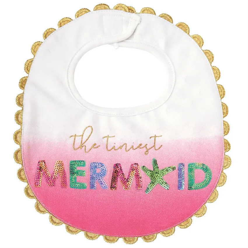 Mud Pie Mermaid Ombre Bib