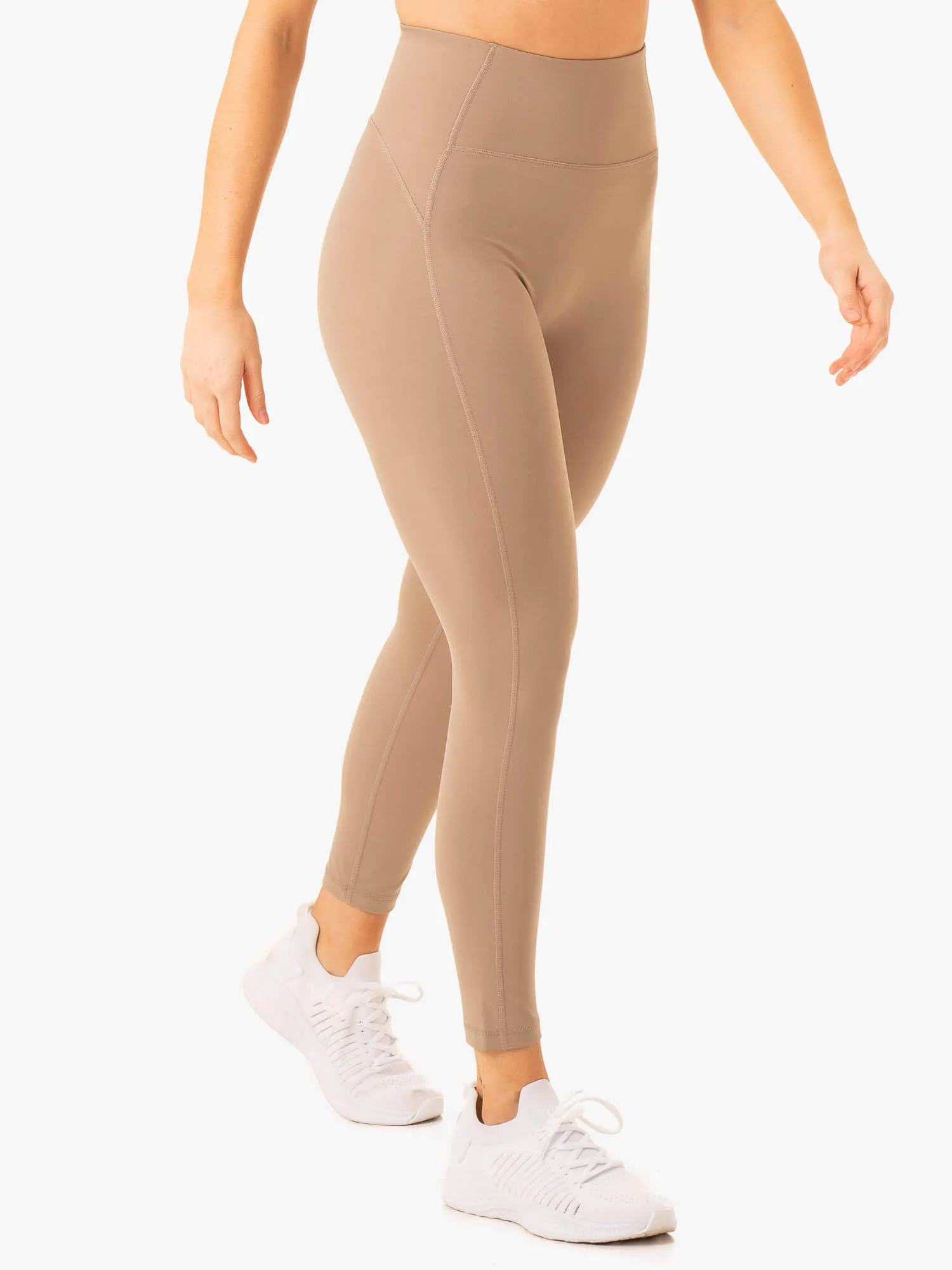 NKD Frame High Waisted Leggings - Latte