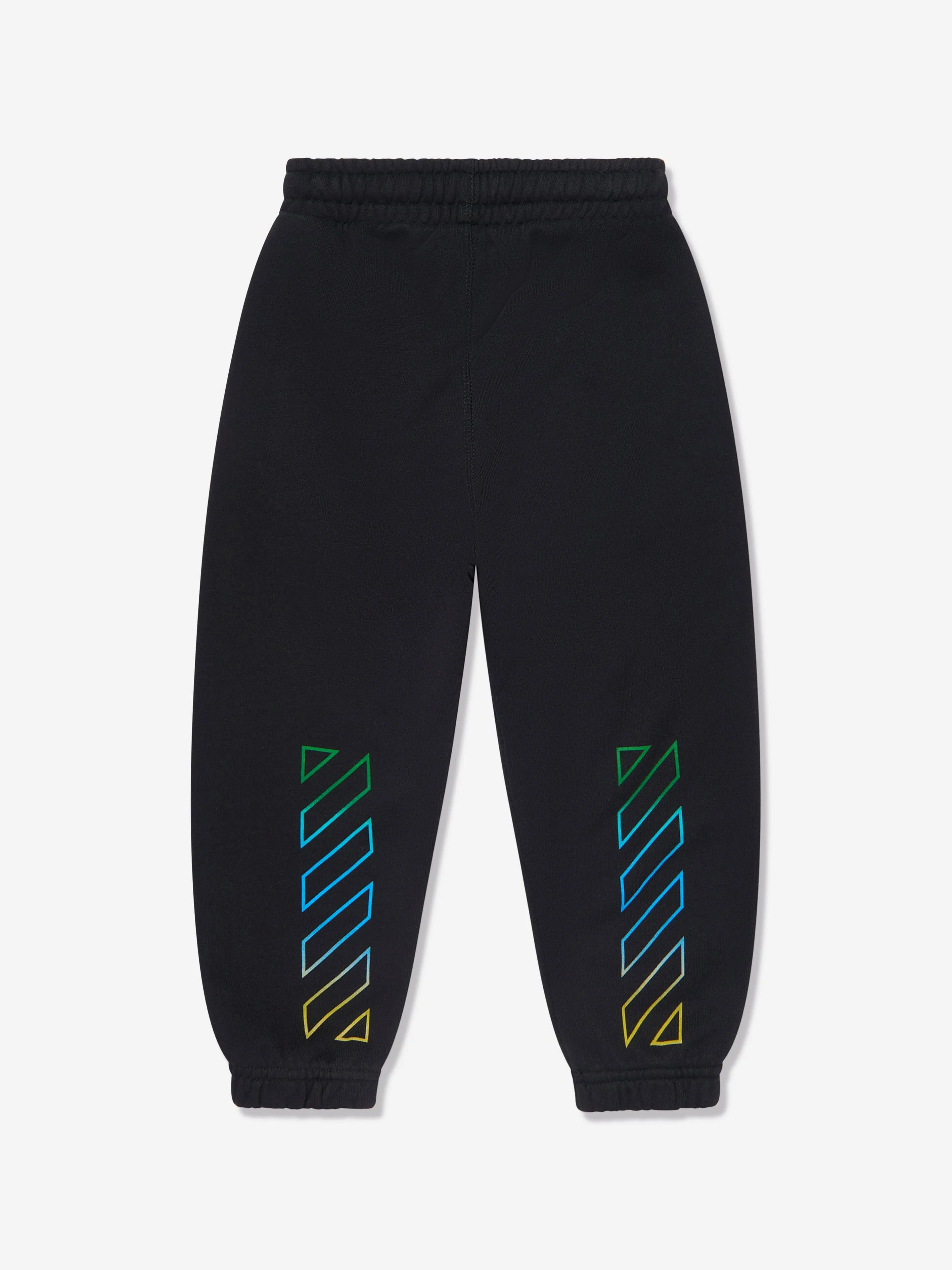 Off-White Kids Diagonal Rainbow Joggers in Black