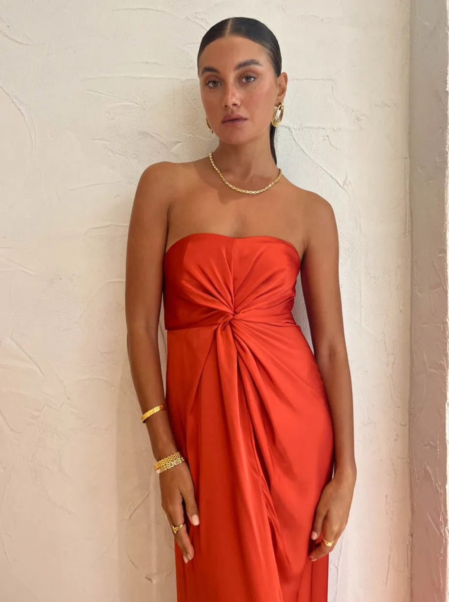 One Fell Swoop Tellus Maxi Dress in Burnt Orange