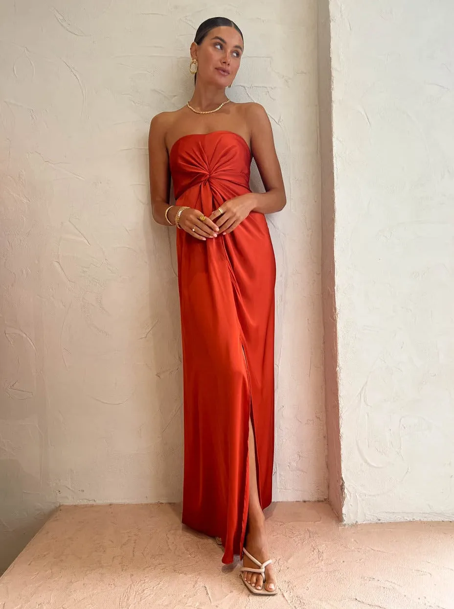 One Fell Swoop Tellus Maxi Dress in Burnt Orange