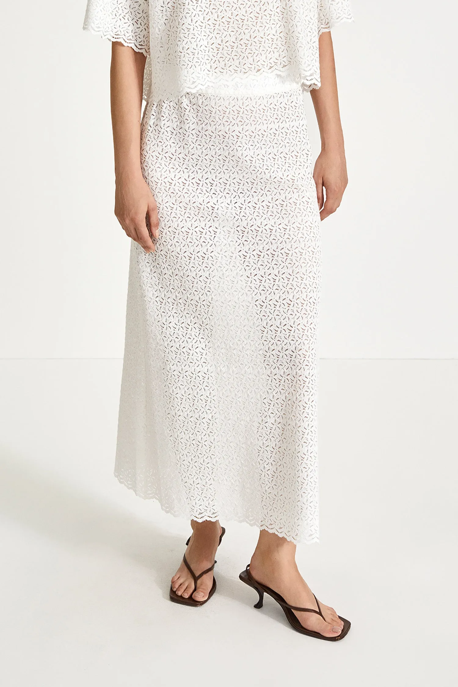 PAULINA SKIRT - WHITE