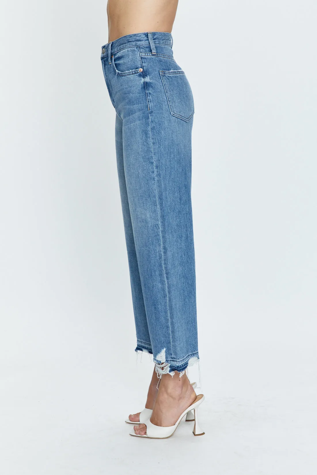 Pistola Loretta High Rise Wide Leg Ankle Jeans in Revaler Vintage