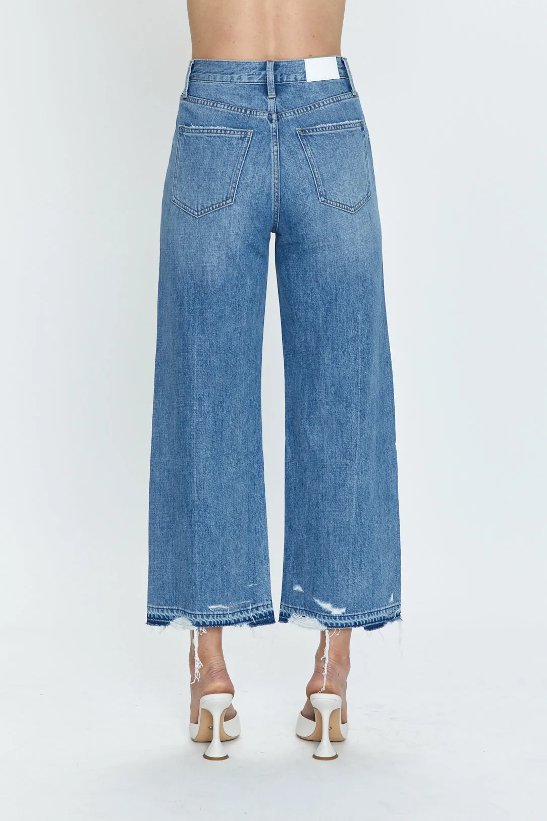 Pistola Loretta High Rise Wide Leg Ankle Jeans in Revaler Vintage