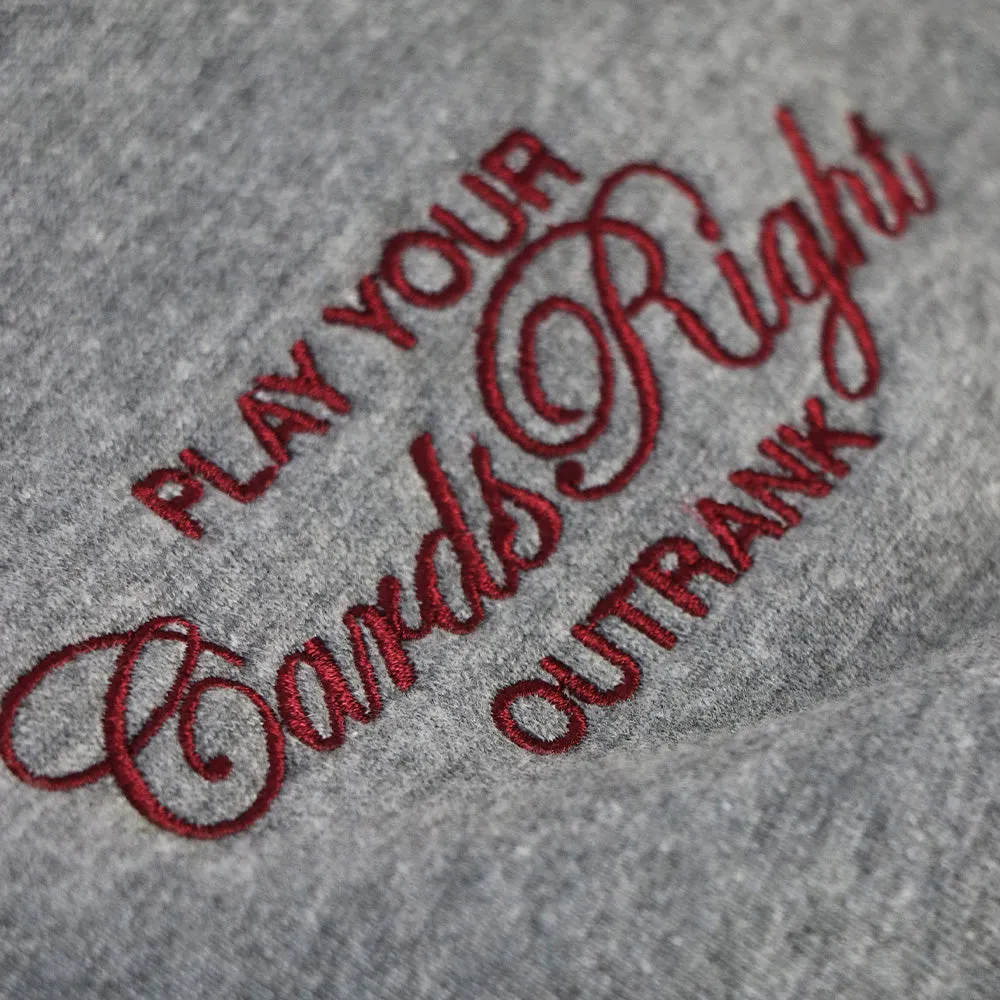 Play Your Cards Right Embroidered Joggers