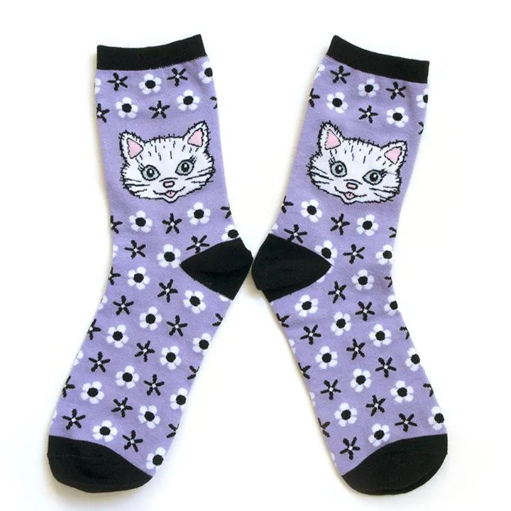 Purple Cat Socks (Smarty Pants Paper)