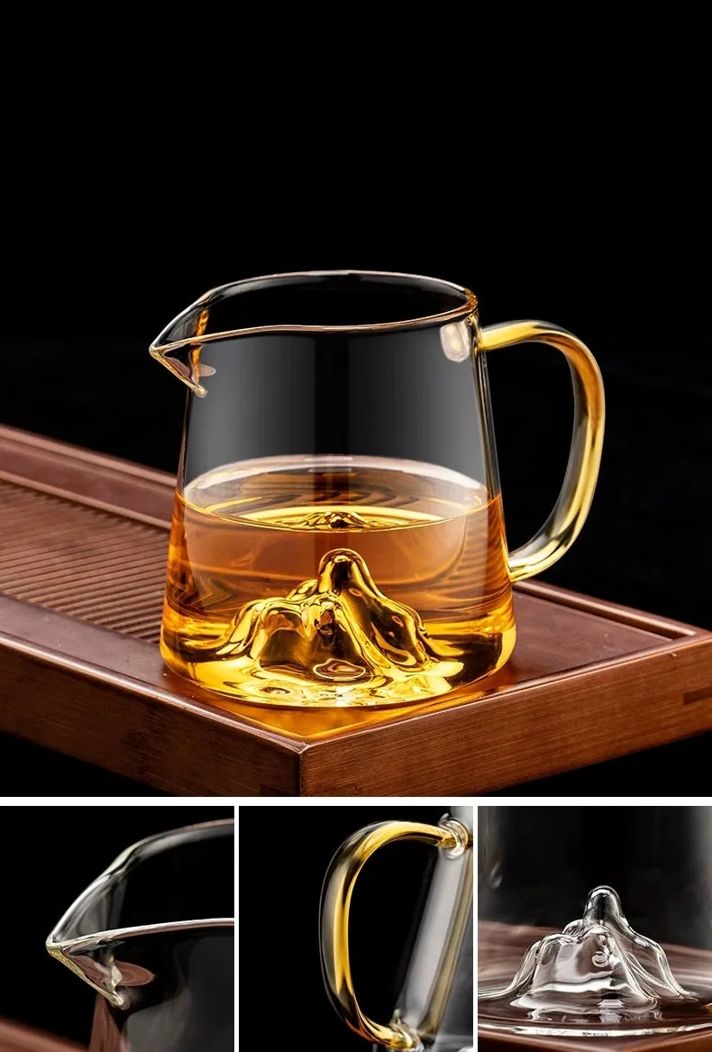 "Beneath the Surface" Glass Cha Hai for Gong Fu Cha