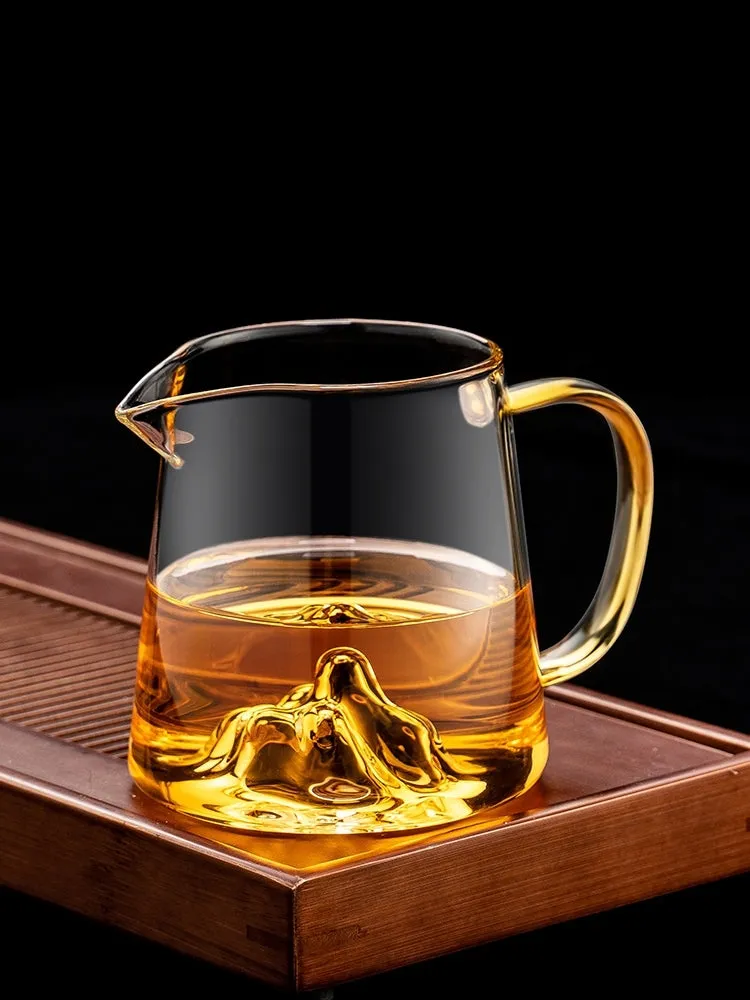 "Beneath the Surface" Glass Cha Hai for Gong Fu Cha