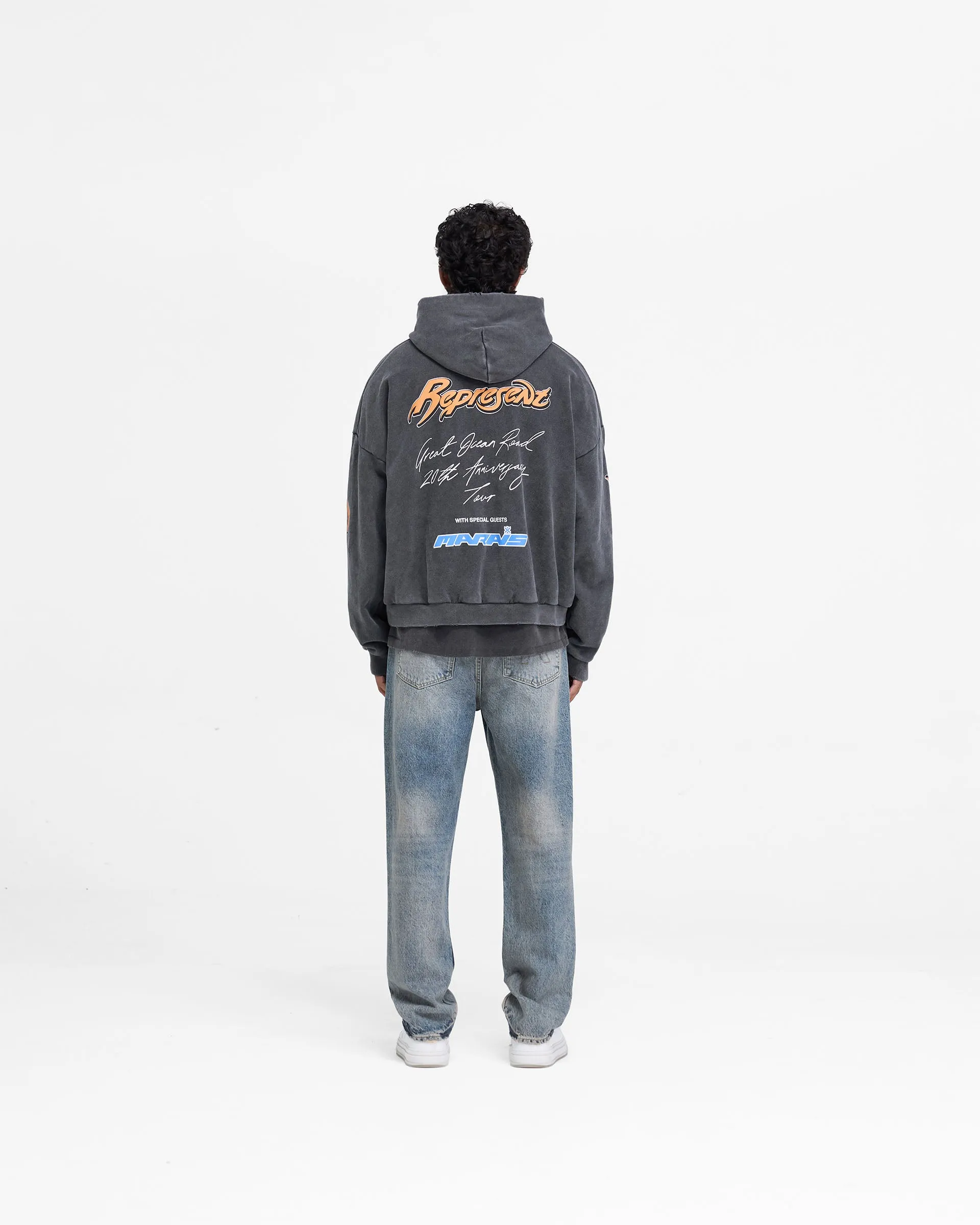 Represent X Marais Great Ocean Boxy Hoodie - Vintage Grey