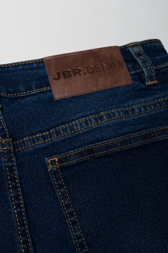 Rip And Repair Denim Jeans Dark Blue