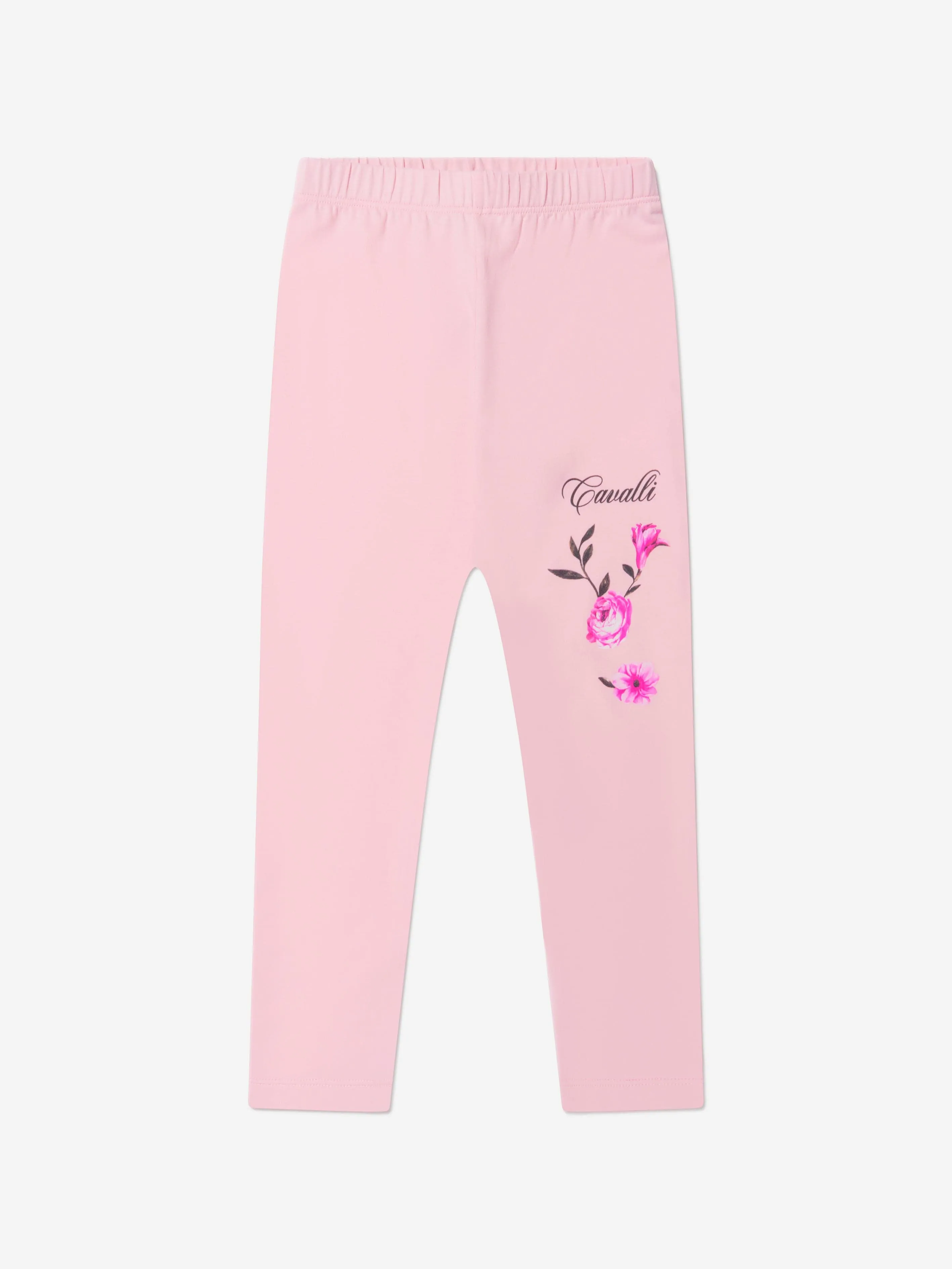 Roberto Cavalli Girls Cotton Fleece Joggers