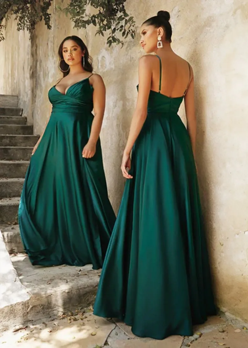 Roxy Satin Sweetheart Flow Maxi Dress Sage