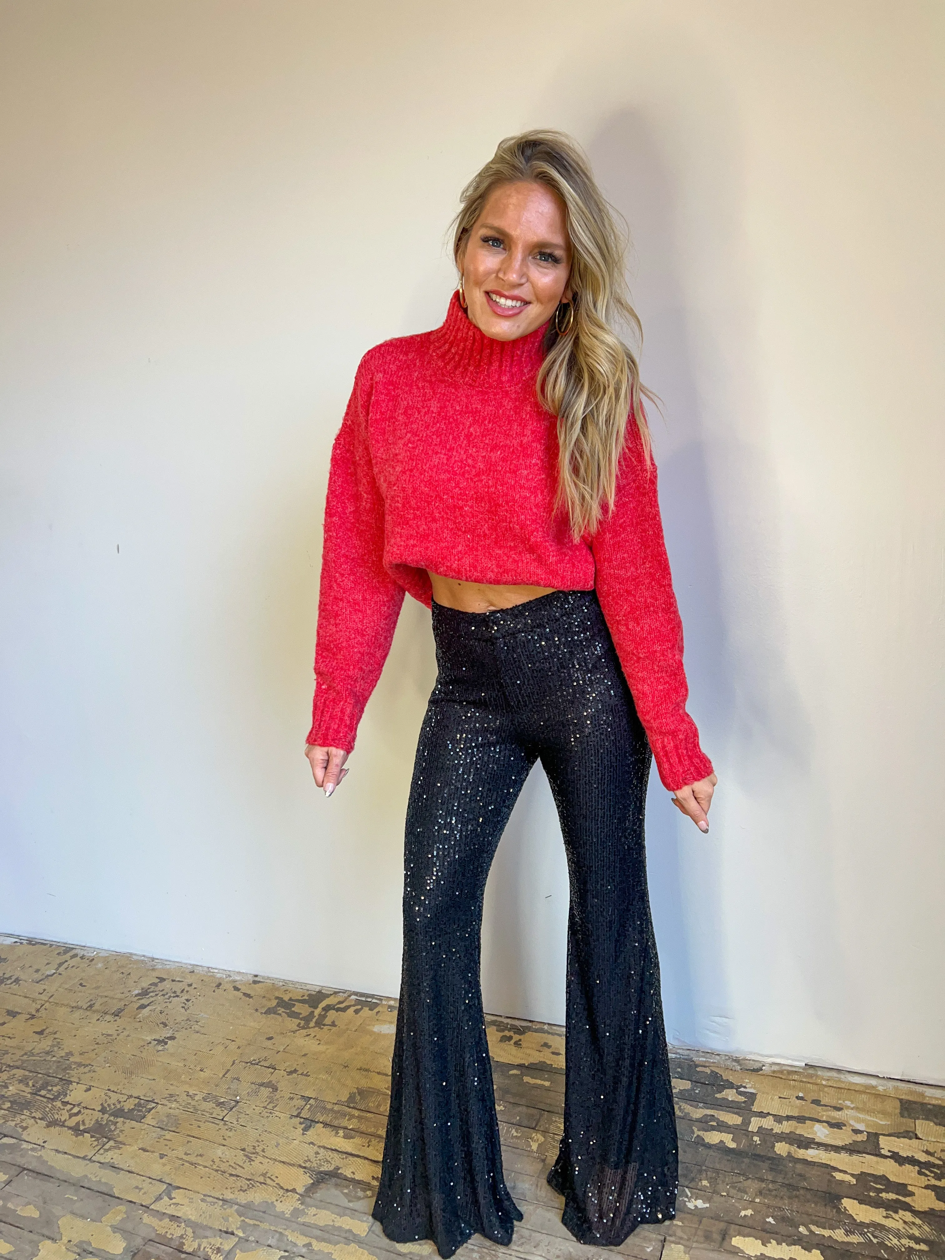 Say it with Sequins Flare Pant