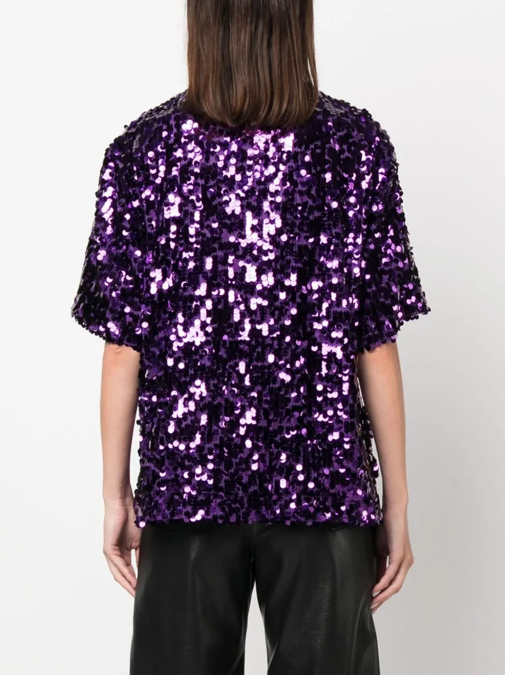 SEQUINED SHORT-SLEEVE T-SHIRT