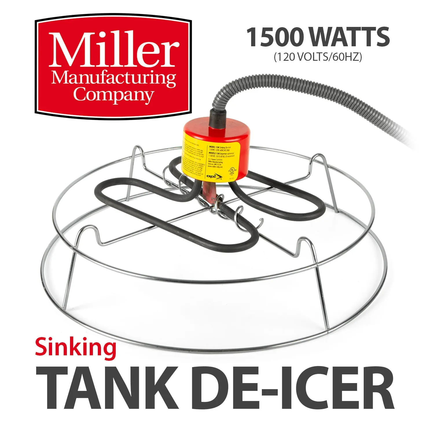 Sinking Tank De-Icer, 1500 Watts