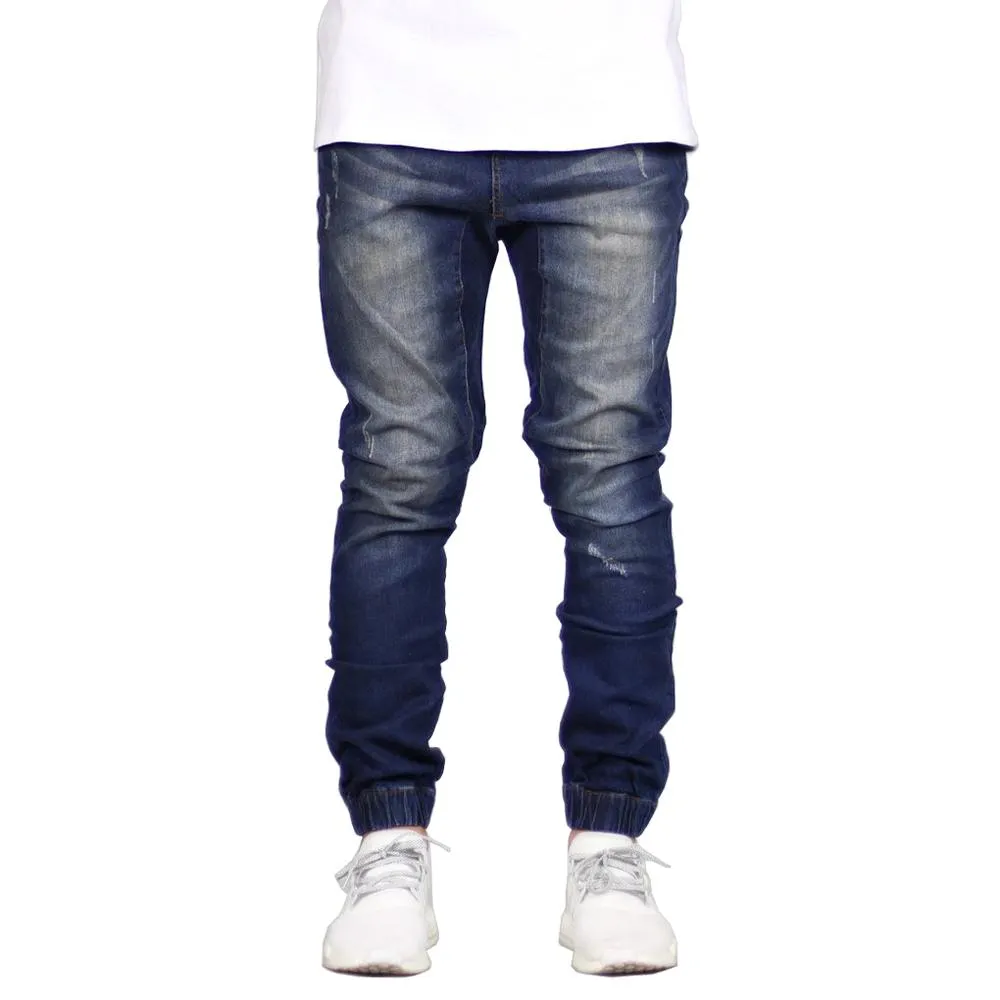 Skinny Stretch Denim Joggers - 3 Colors