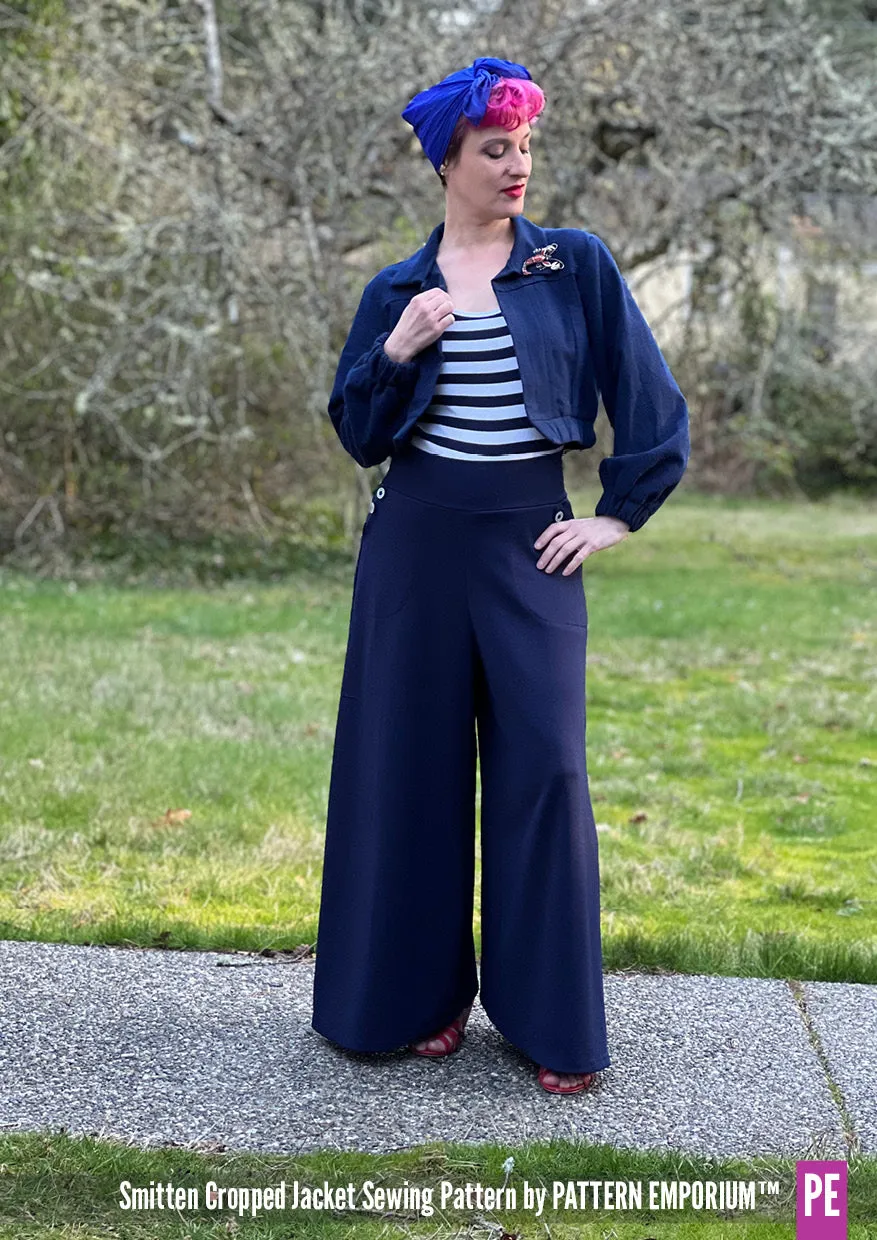 Smitten | Jean-style Cropped Jacket Sewing Pattern