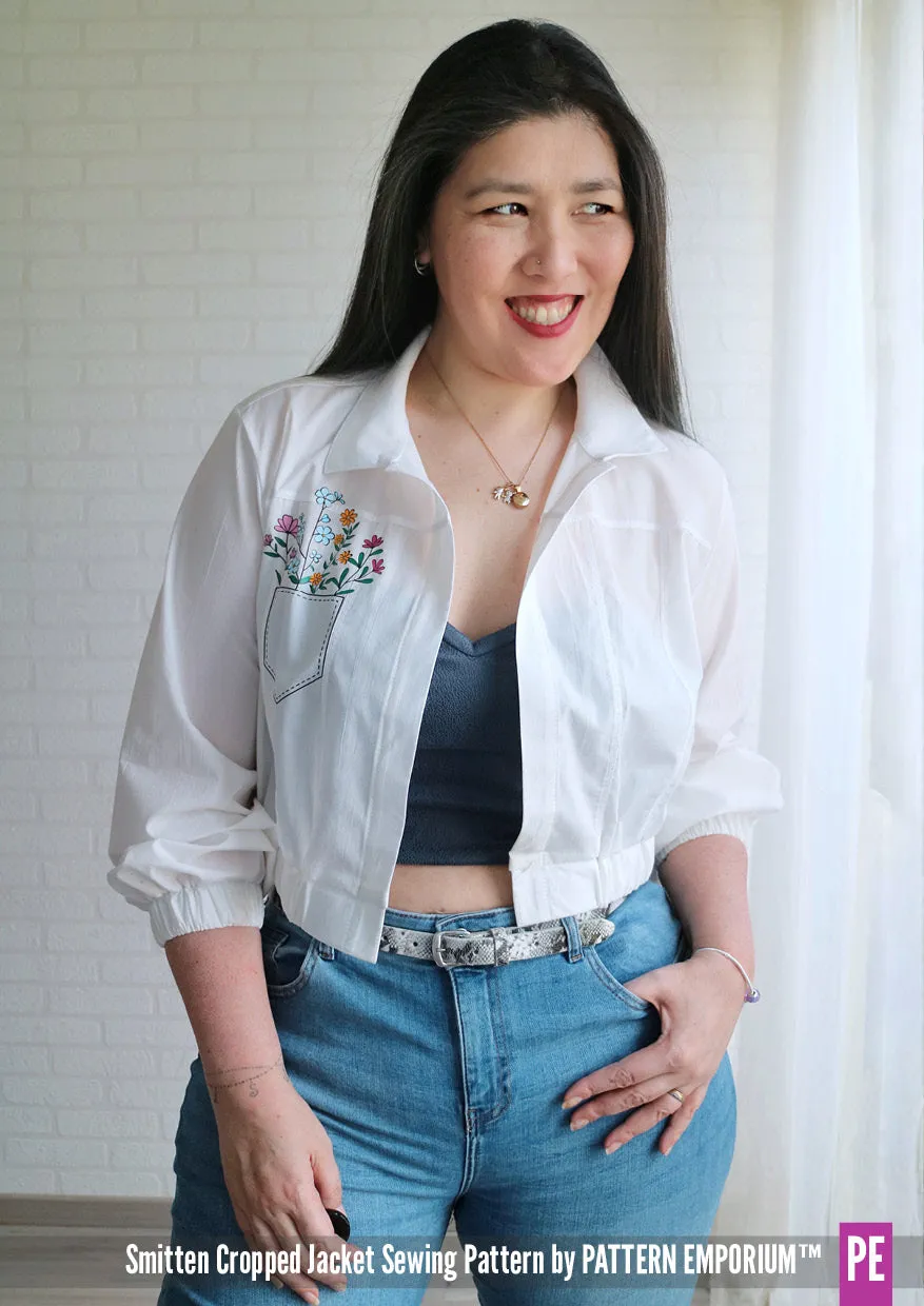 Smitten | Jean-style Cropped Jacket Sewing Pattern