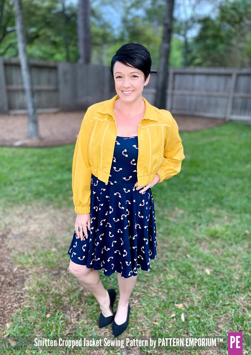 Smitten | Jean-style Cropped Jacket Sewing Pattern