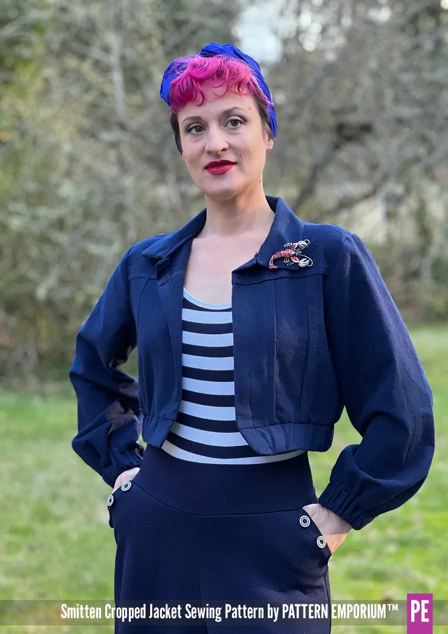 Smitten | Jean-style Cropped Jacket Sewing Pattern