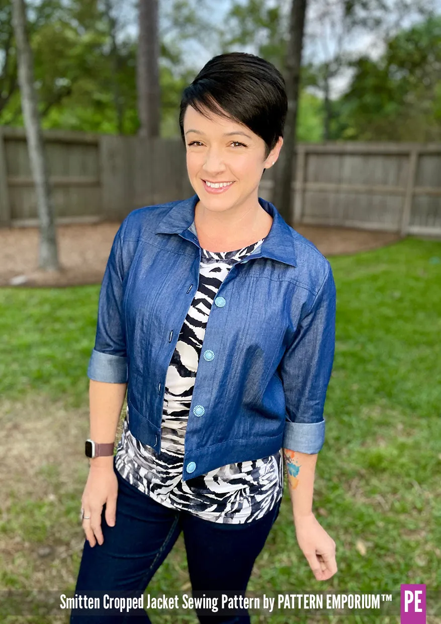 Smitten | Jean-style Cropped Jacket Sewing Pattern