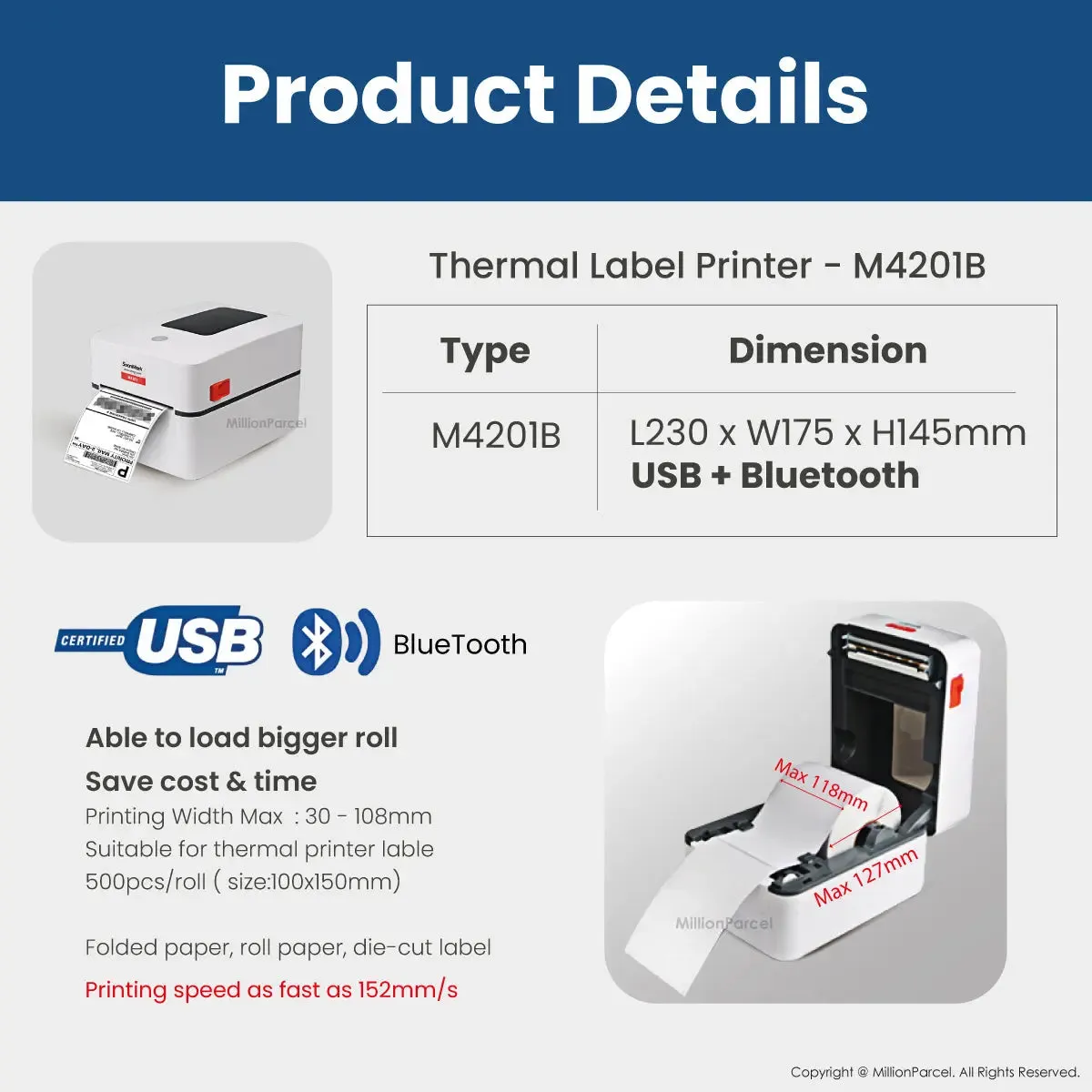 SoonMark Thermal Printer | M4202 & M4201 Model