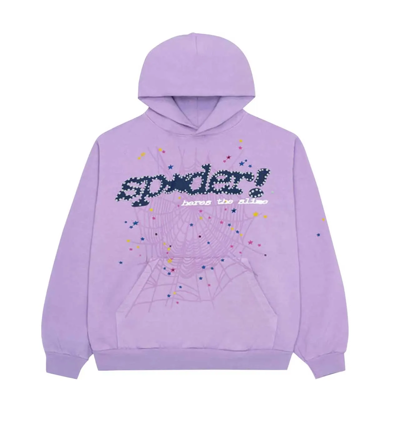 Sp5der Acai Hoodie Purple