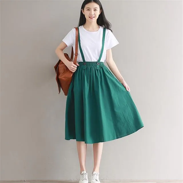 Spaghetti Straps Tutu Overall Skirt