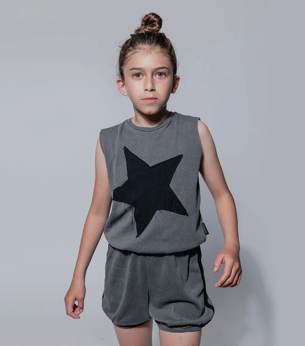 star patch yoga overall