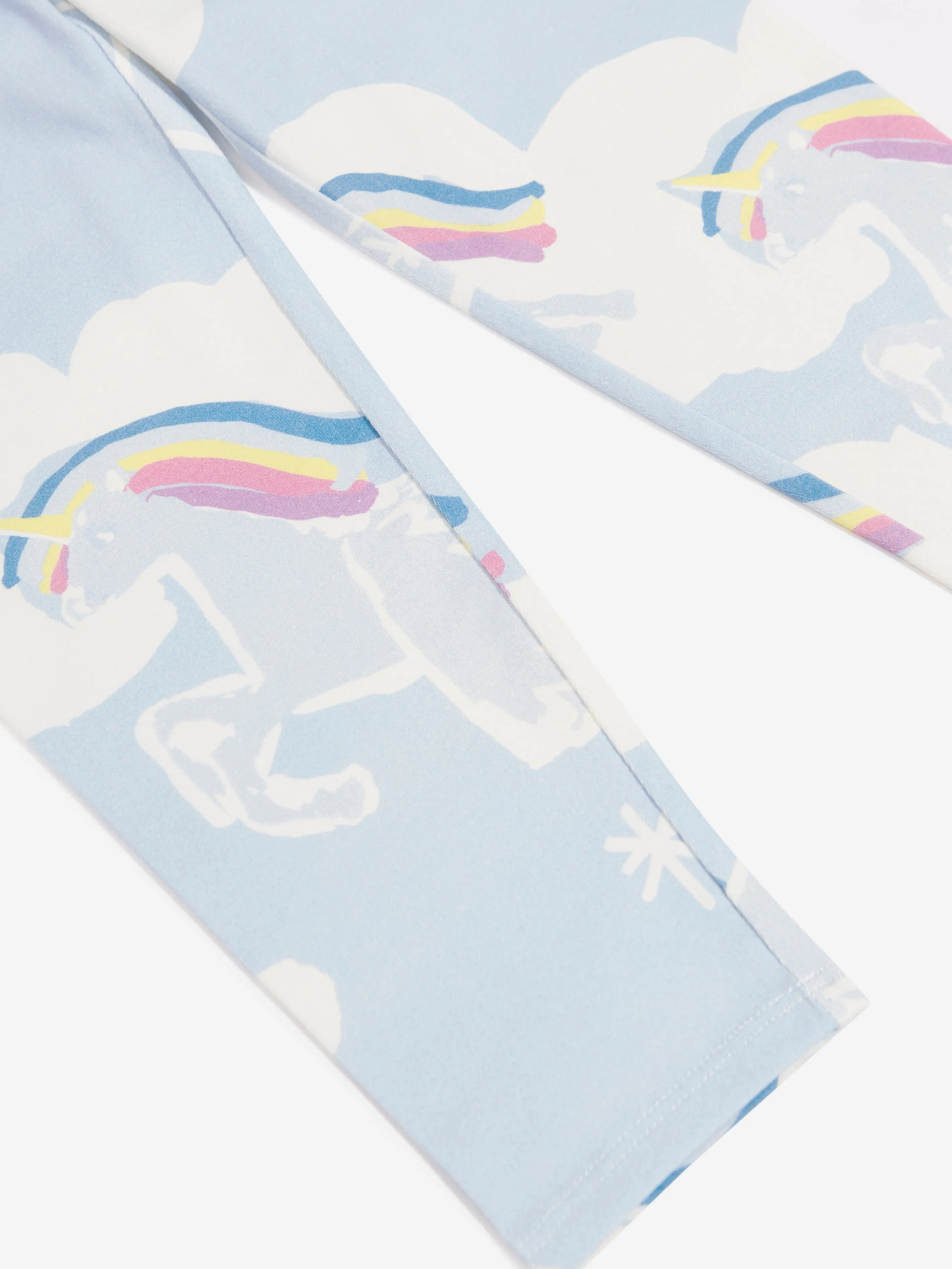 Stella McCartney Girls Unicorn Leggings in Blue