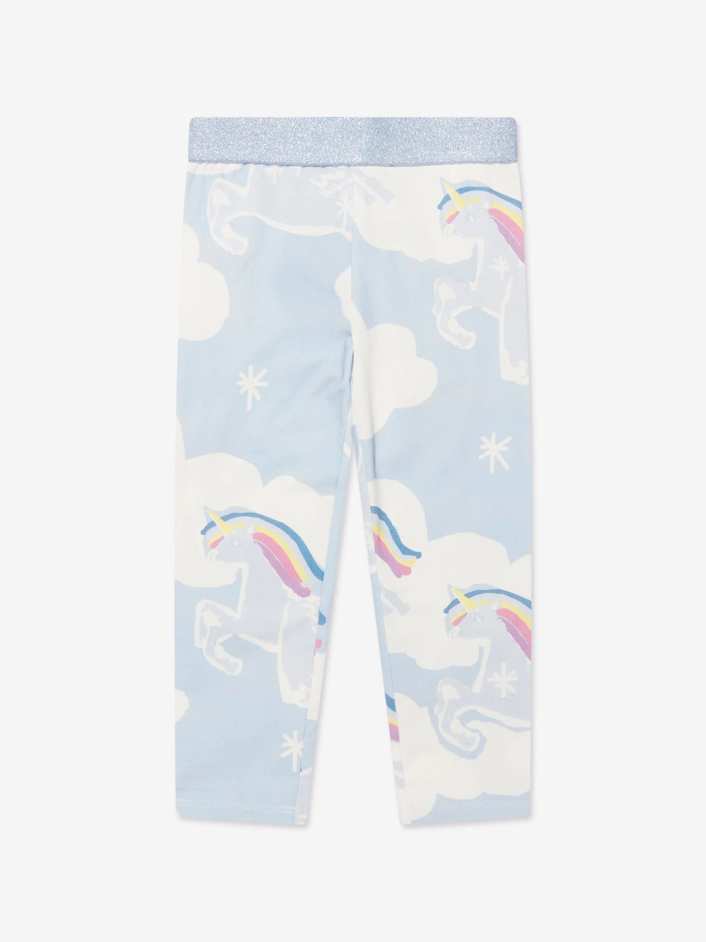 Stella McCartney Girls Unicorn Leggings in Blue