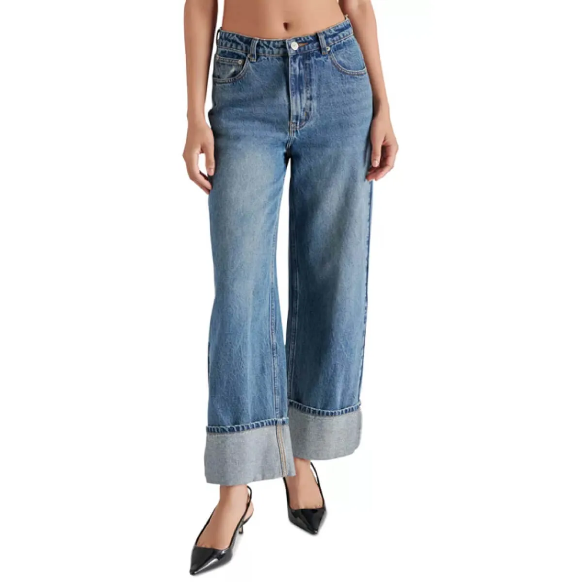 Steve Madden Noelie Wide Leg Denim Pants