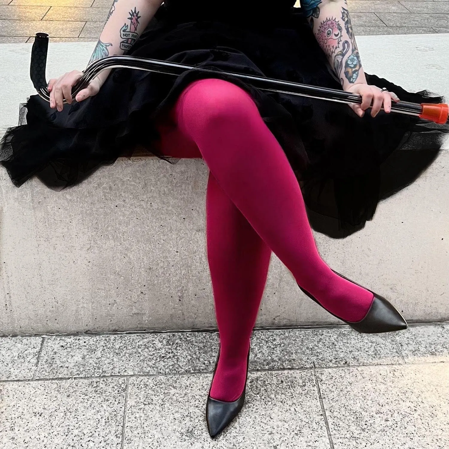 Super Opaque Tights - Anemone