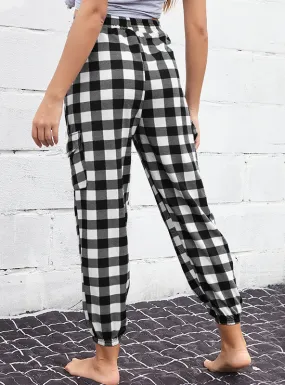 TastyHottie - WOMEN PLAID PENCIL HIGH WAIST PANTS