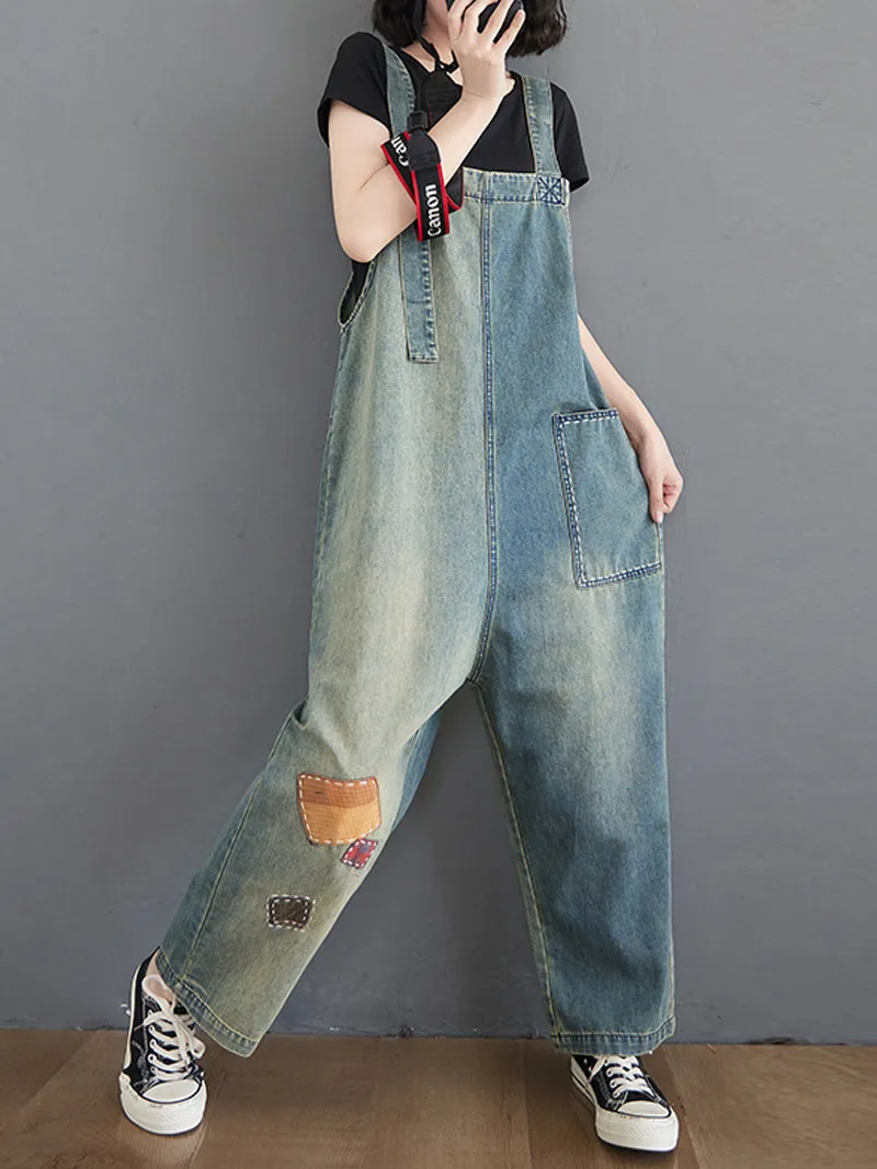 The Beauty Inside Patch Overall Dungaree