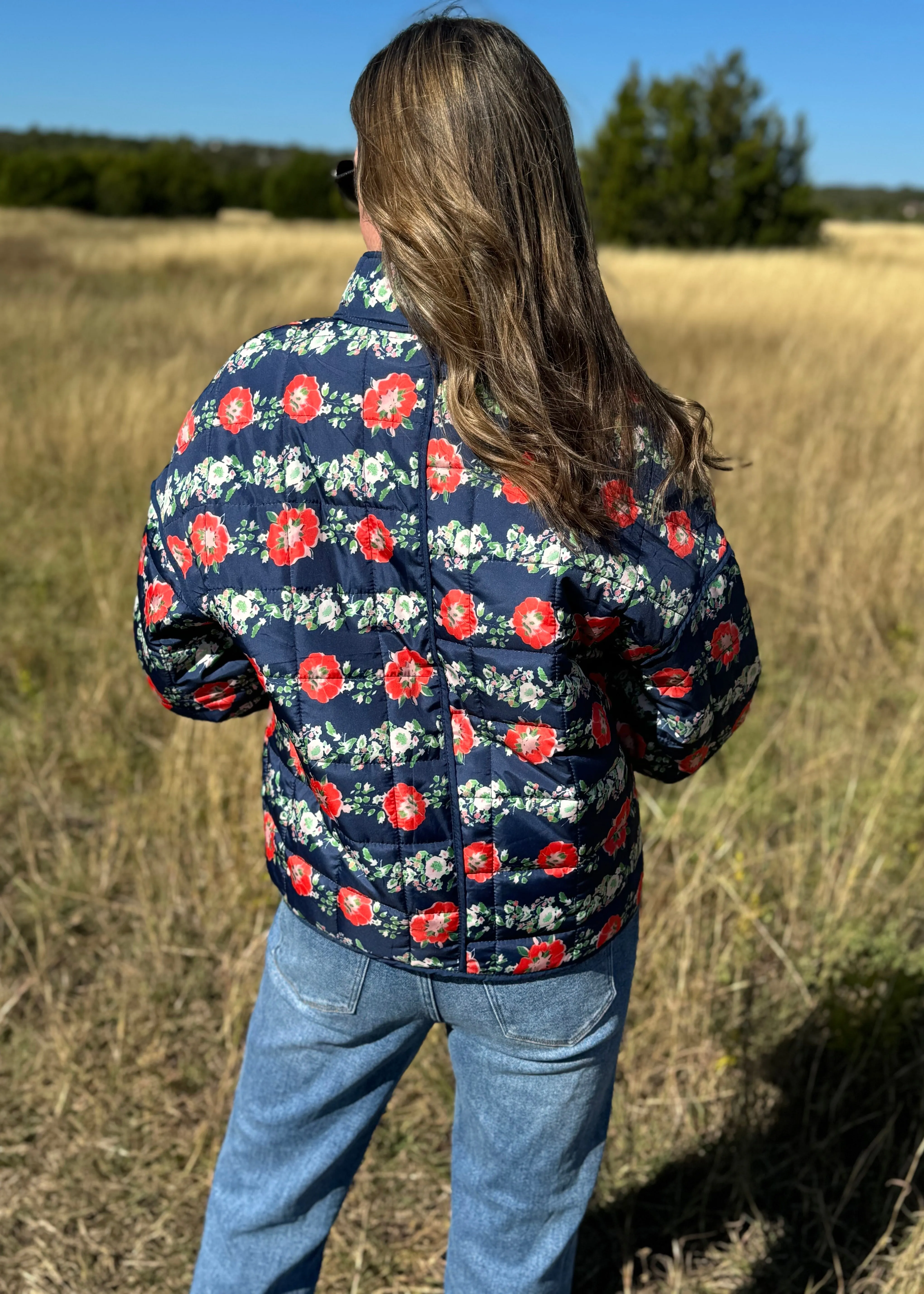 The Must Have Quilted Floral Print Jacket