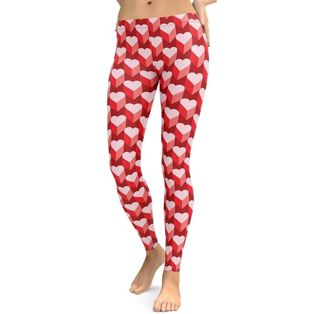 Valentine's Day Heart Leggings