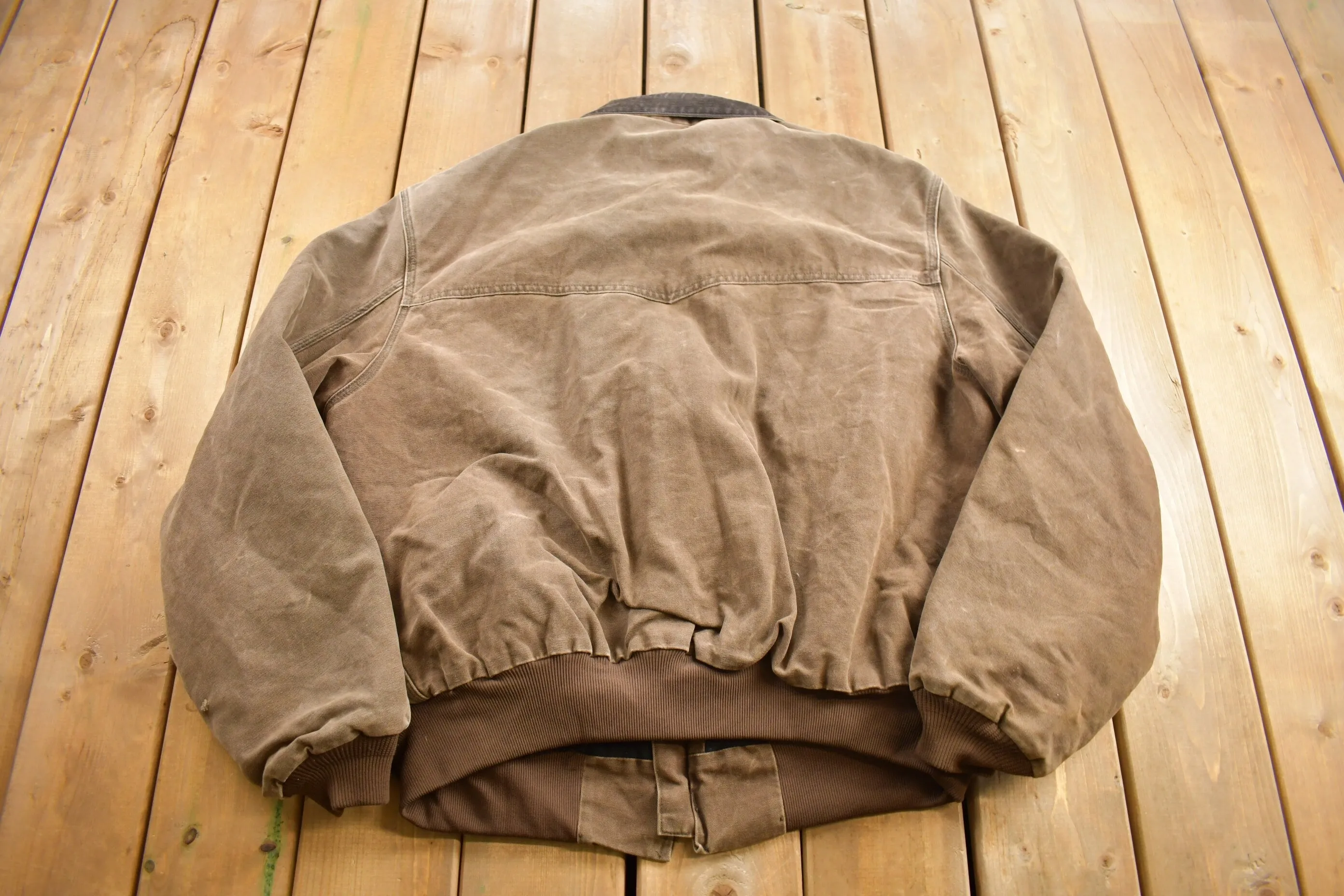 Vintage 1980s Carhartt Brown Santa Fe Work Jacket