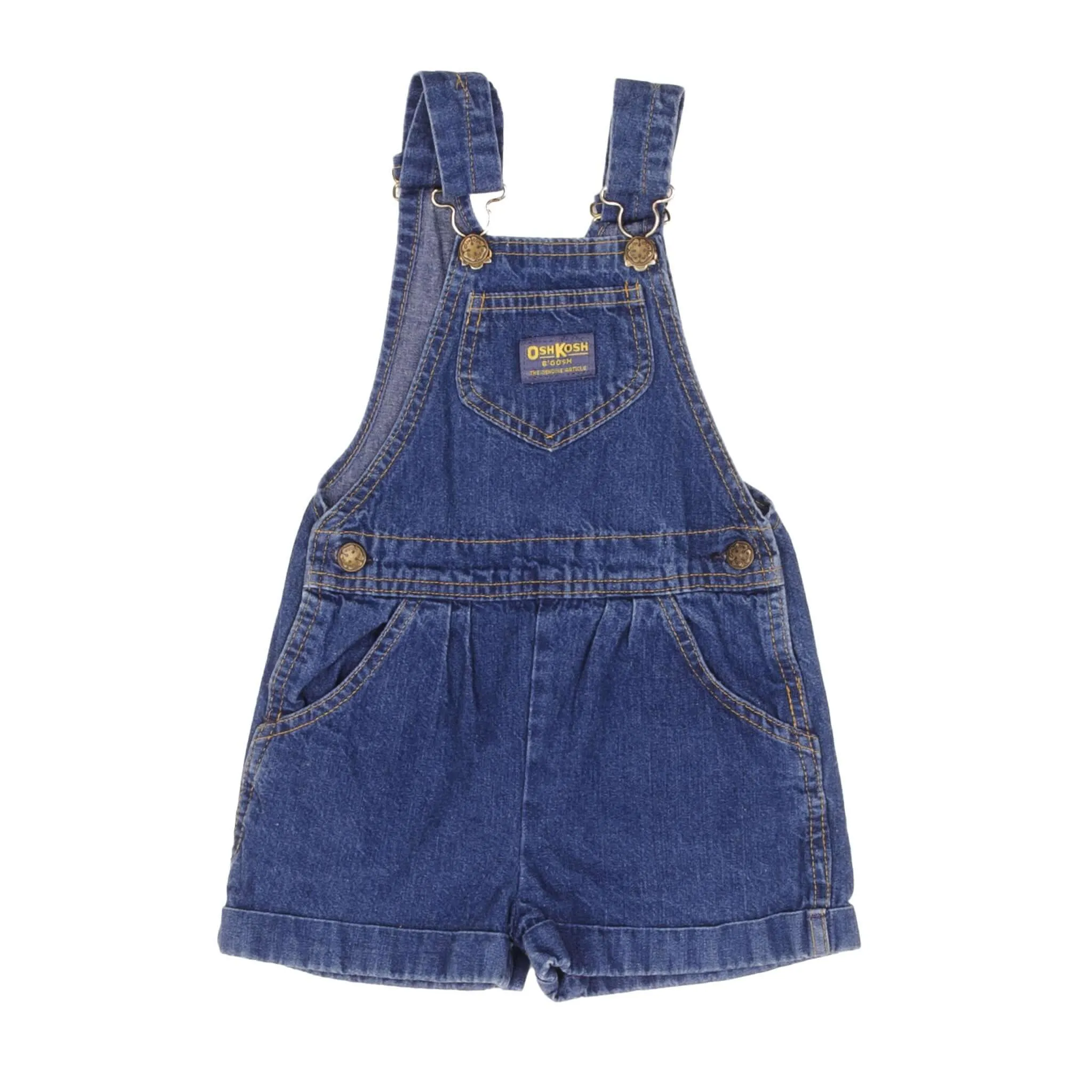 VINTAGE OSH KOSH B'OSH DENIM VESTBAK OVERALL SIZE 6T KIDS 1980S MADE IN USA