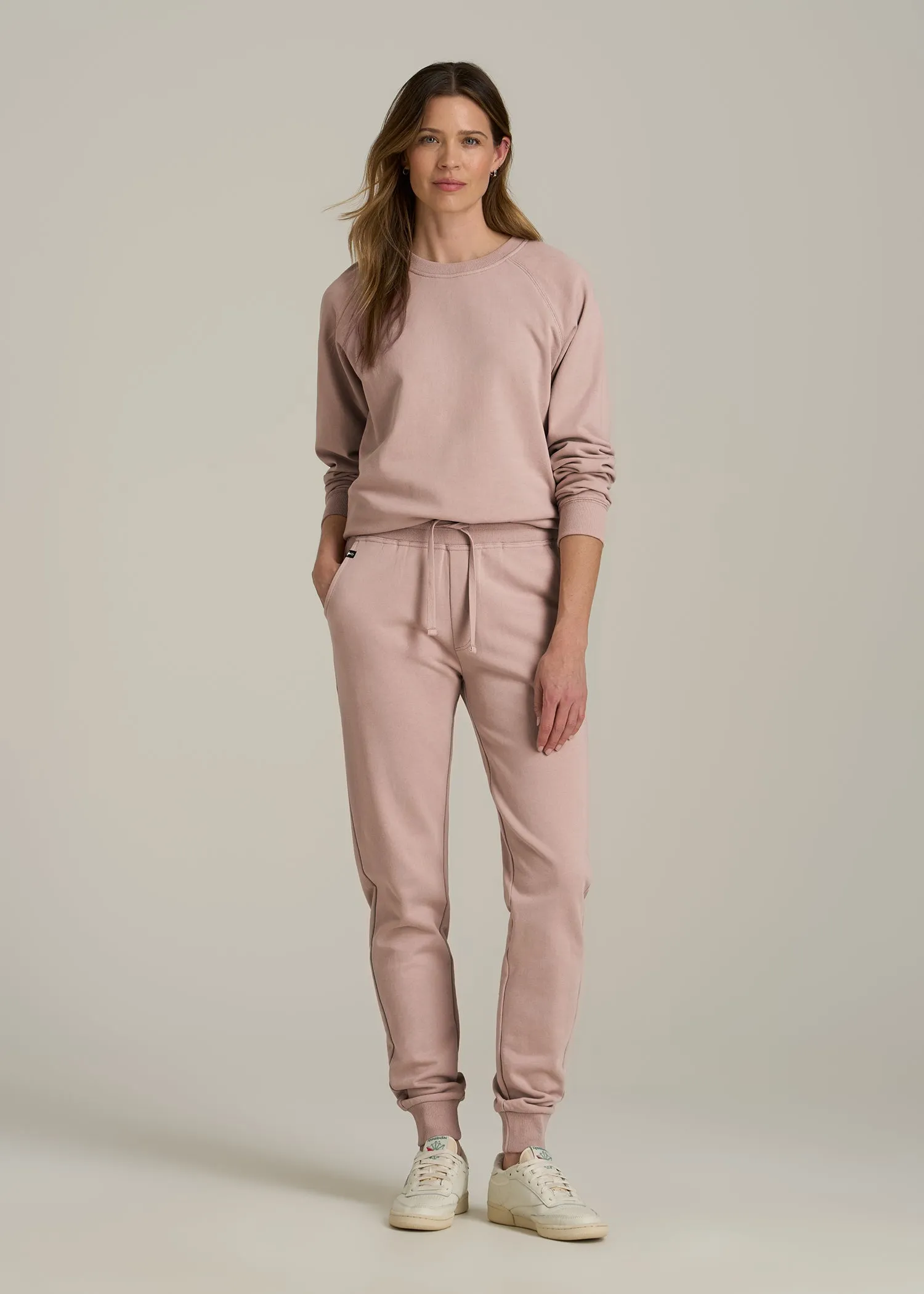 Wearever 2.0 French Terry Joggers for Tall Women in Desert Rose