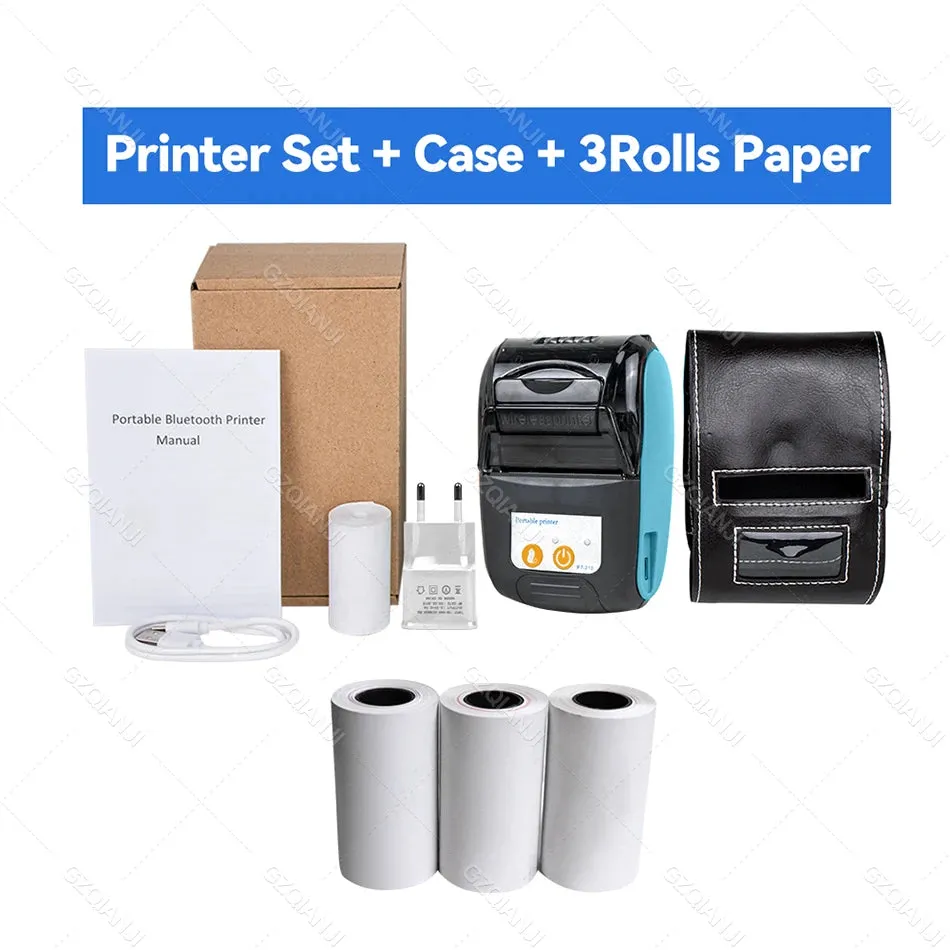 Wireless Mini Thermal Printers Portable Receipt Printer Bluetooth 58mm Mobile Phone Android POS PC Pocket Bill Makers Impresora