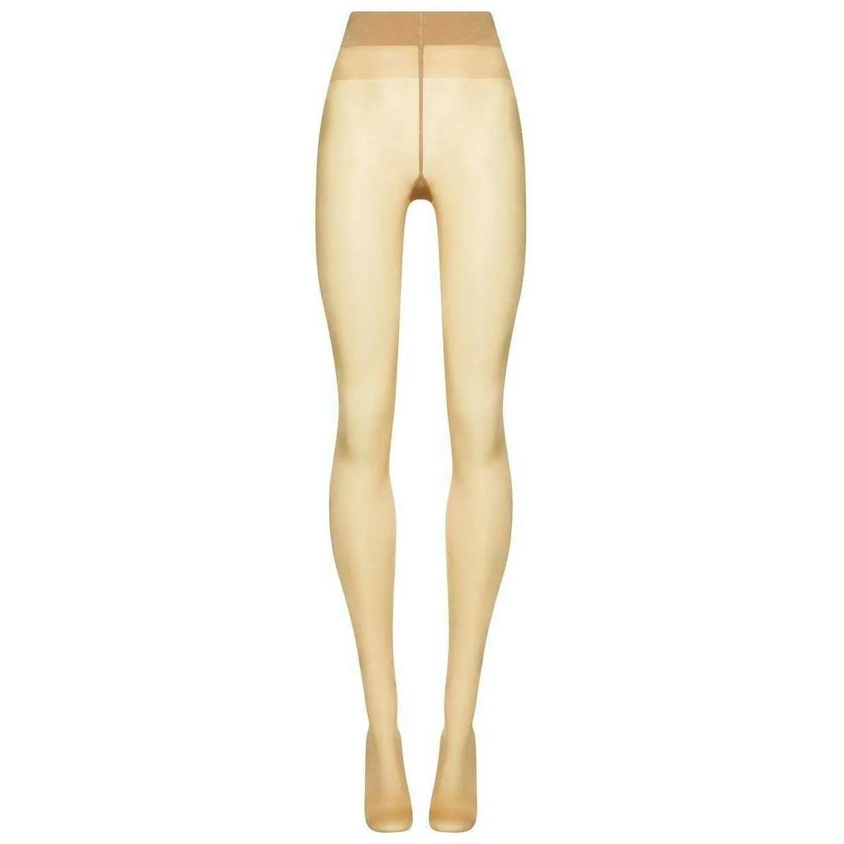 Wolford Satin Touch Sheer Shimmer 20 Denier Tights - Gobi Beige