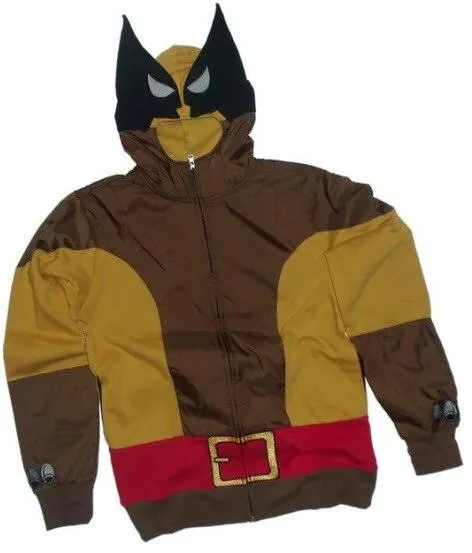 Wolverine Adult Brown Costume Hoodie Sweatshirt